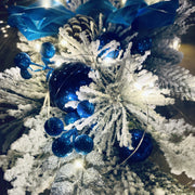 10 Pcs Artificial Christmas Teardrop Swag Garland for Stairs Door Fireplace Window Indoor Outdoor Decor
