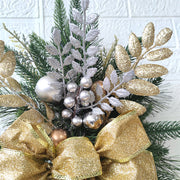 10 Pcs Artificial Christmas Teardrop Swag Garland for Stairs Door Fireplace Window Indoor Outdoor Decor