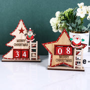 Christmas Tabletop Ornament with Santa Number Cube, Holiday Decor for Home Office, Bulk Quantity