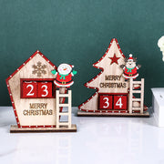 Christmas Tabletop Ornament with Santa Number Cube, Holiday Decor for Home Office, Bulk Quantity