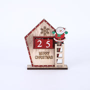 Christmas Tabletop Ornament with Santa Number Cube, Holiday Decor for Home Office, Bulk Quantity