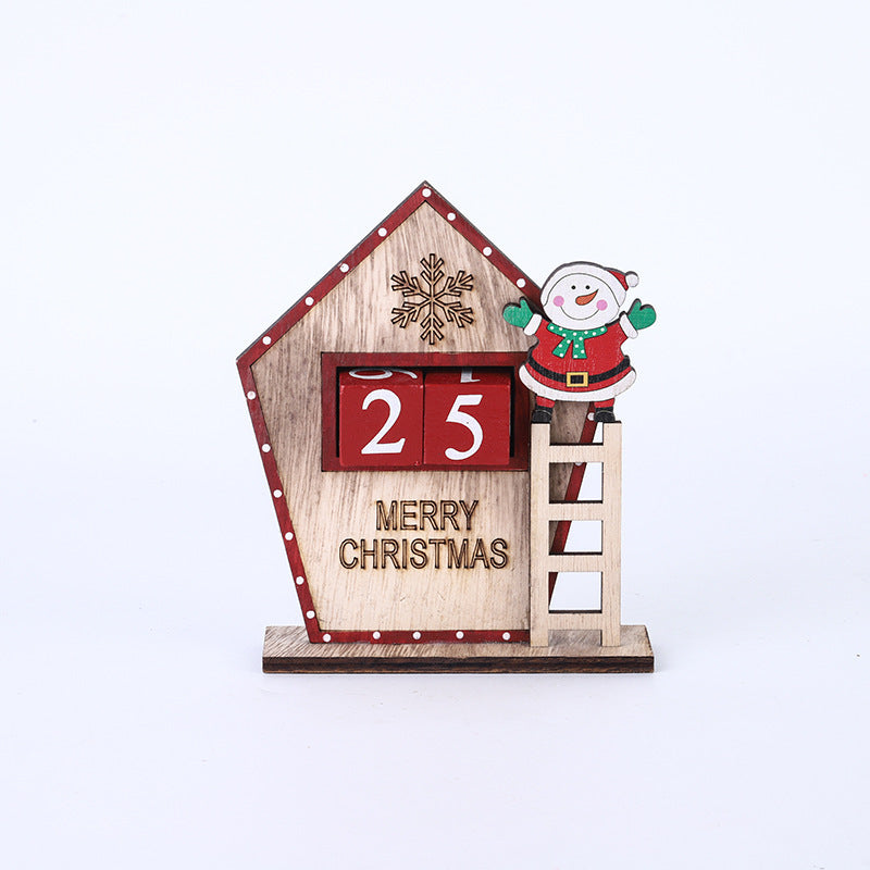 Christmas Tabletop Ornament with Santa Number Cube, Holiday Decor for Home Office, Bulk Quantity