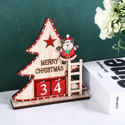 Christmas Tabletop Ornament with Santa Number Cube, Holiday Decor for Home Office, Bulk Quantity