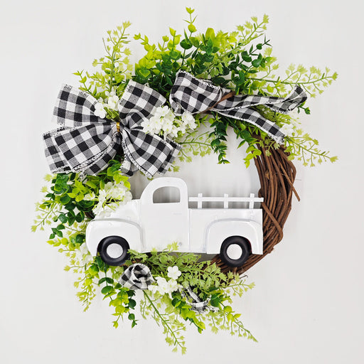 Artificial Eucalyptus Wreaths for Christmas Truck Decor, Bulk Set, Front Door Wall Hanging, Artificial Flowers