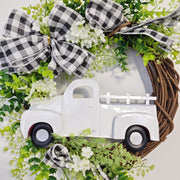 Artificial Eucalyptus Wreaths for Christmas Truck Decor, Bulk Set, Front Door Wall Hanging, Artificial Flowers