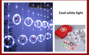 Christmas Snowflake String Lights Ornaments, 10 Ft Fairy Window Lights for Holiday Party Decor, Bulk Set