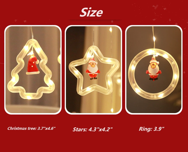 118 Ft LED Curtain String Lights USB Powered with Smart Remote Control for Christmas Window Hanging Decor