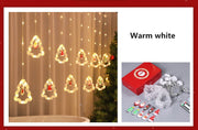 Christmas Snowflake String Lights Ornaments, 10 Ft Fairy Window Lights for Holiday Party Decor, Bulk Set