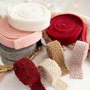 Christmas Wool Felt Ribbon 10 Yards Red Green Bulk DIY Craft Bow Tree Decor