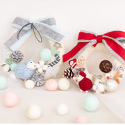 Christmas Wool Felt Wreath DIY Ornament for Front Door Bulk Wholesale Craft Decoration