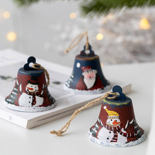 Christmas Bell Pendant Ornaments 12 Pcs Colorful Hanging Decorations for Christmas Tree and New Year Party