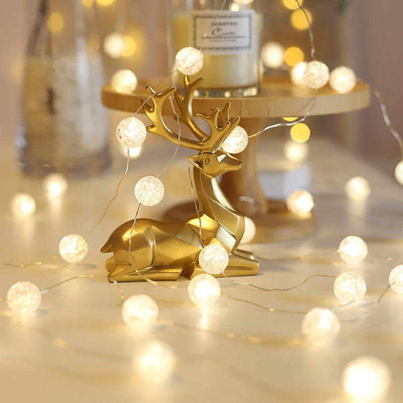 Bulk Crystal Ball Led String Lights Warm White Waterproof Backdrop Lights for Indoor Outdoor Christmas Wedding Party Decoration Wholesale