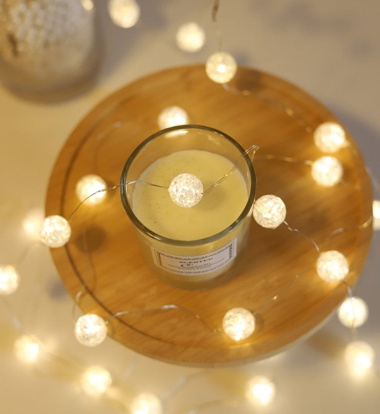 Bulk Crystal Ball Led String Lights Warm White Waterproof Backdrop Lights for Indoor Outdoor Christmas Wedding Party Decoration Wholesale