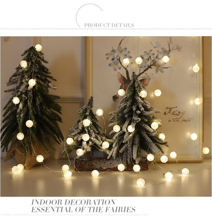 Bulk Crystal Ball Led String Lights Warm White Waterproof Backdrop Lights for Indoor Outdoor Christmas Wedding Party Decoration Wholesale