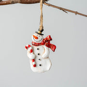 10 Pcs Christmas Hanging Ornaments Santa Claus Snowman Pendants Bulk Holiday Decorations