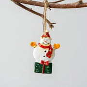10 Pcs Christmas Hanging Ornaments Santa Claus Snowman Pendants Bulk Holiday Decorations