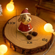 Mini Santa Claus and Snowman Figurines, 12 Pcs Christmas Tabletop Ornaments, Holiday Decorations