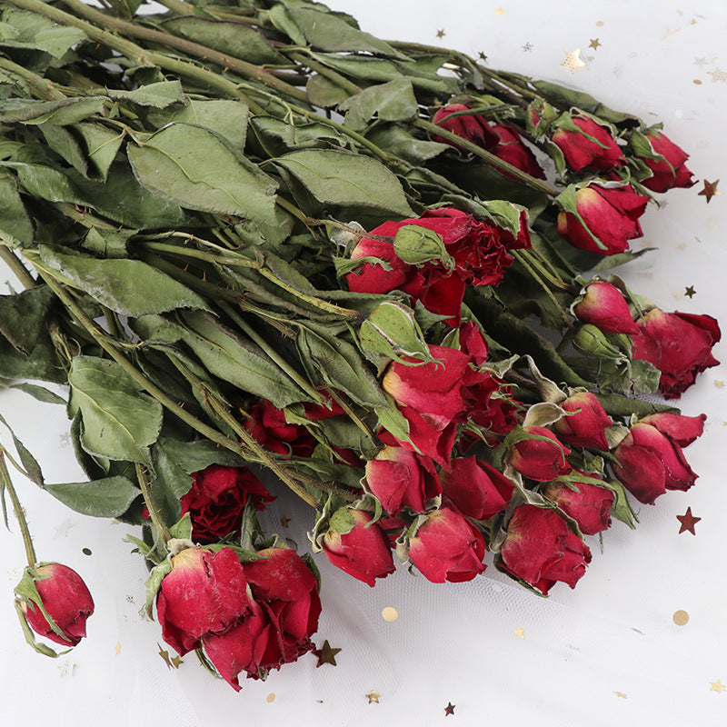 Dried Rose Flowers for Crafts DIY Bulk Quantity Natural Color
