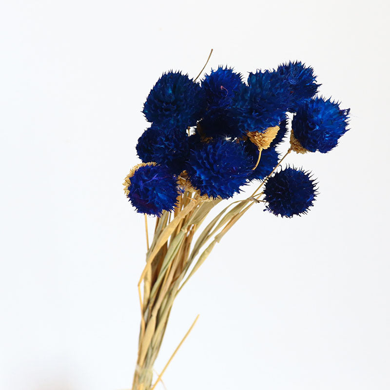 15 Pcs 15" Dried Gomphrena Globosa Ball Fruit Stems Fall Artificial Flowers for Centerpiece