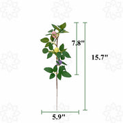 Artificial Easter Flower Stems with Eggs, 12 Inch, 10 Pcs Bulk Artificial Floral Branches