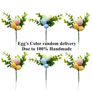 8.6 Inch Artificial Easter Floral Picks Bulk for Easter Decoration, 10 Pcs
