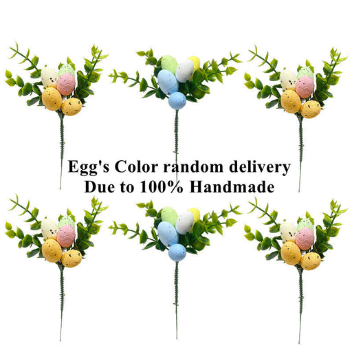 8.6 Inch Artificial Easter Floral Picks Bulk for Easter Decoration, 10 Pcs