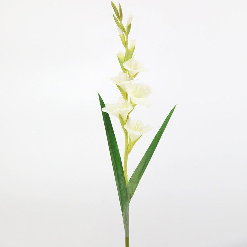 5 Pcs Extra Tall 43 Inch Gladiolus Artificial Silk Flowers Long Stems Bulk
