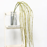 50 Inch Artificial Willow Tree Branches Bulk Green Extra Large 50 Pcs