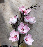 50 Inch Magnolia Artificial Flower Stems Bulk 10 Pcs Extra Long Silk Stems for Tall Vases