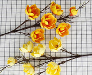 50 Inch Magnolia Artificial Flower Stems Bulk 10 Pcs Extra Long Silk Stems for Tall Vases