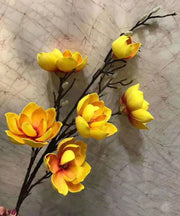 50 Inch Magnolia Artificial Flower Stems Bulk 10 Pcs Extra Long Silk Stems for Tall Vases