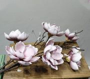 50 Inch Magnolia Artificial Flower Stems Bulk 10 Pcs Extra Long Silk Stems for Tall Vases