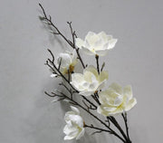 50 Inch Magnolia Artificial Flower Stems Bulk 10 Pcs Extra Long Silk Stems for Tall Vases