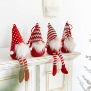 Faceless Gnome Plush Pendant Christmas Tree Ornament 6 Inch Bulk Holiday Party Decor
