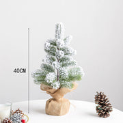 Artificial Snow Pine Tree 12 Inch Flocked Tabletop Christmas Decor 1 Pc