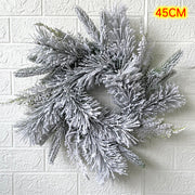Artificial Pine Cedar Vine Garland 6 Ft Flocked Bulk Christmas Wreaths for Doors Fireplace Decorations