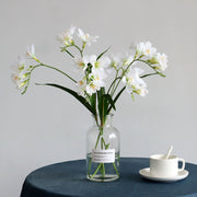 25 Inch Artificial Freesia Stems 25 Pcs Real Touch Silk Flowers Bulk Wholesale