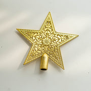 Glitter Star Christmas Tree Topper Bulk Holiday Ornament for Indoor Office New Year Decor