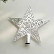 Glitter Star Christmas Tree Topper Bulk Holiday Ornament for Indoor Office New Year Decor