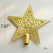 Glitter Star Christmas Tree Topper Bulk Holiday Ornament for Indoor Office New Year Decor