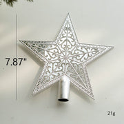 Glitter Star Christmas Tree Topper Bulk Holiday Ornament for Indoor Office New Year Decor