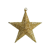 Glitter Star Hanging Ornaments 12 Pcs Bulk Christmas Tree Decorations for Holiday Party