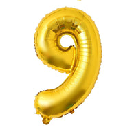 Bulk Golden Digital Number Foil Mylar Balloon for Birthday Party Wedding Baby Shower Engagement Anniversary Wholesale