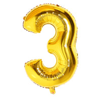 Bulk Golden Digital Number Foil Mylar Balloon for Birthday Party Wedding Baby Shower Engagement Anniversary Wholesale