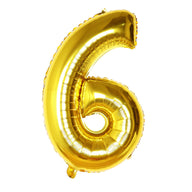 Bulk Golden Digital Number Foil Mylar Balloon for Birthday Party Wedding Baby Shower Engagement Anniversary Wholesale
