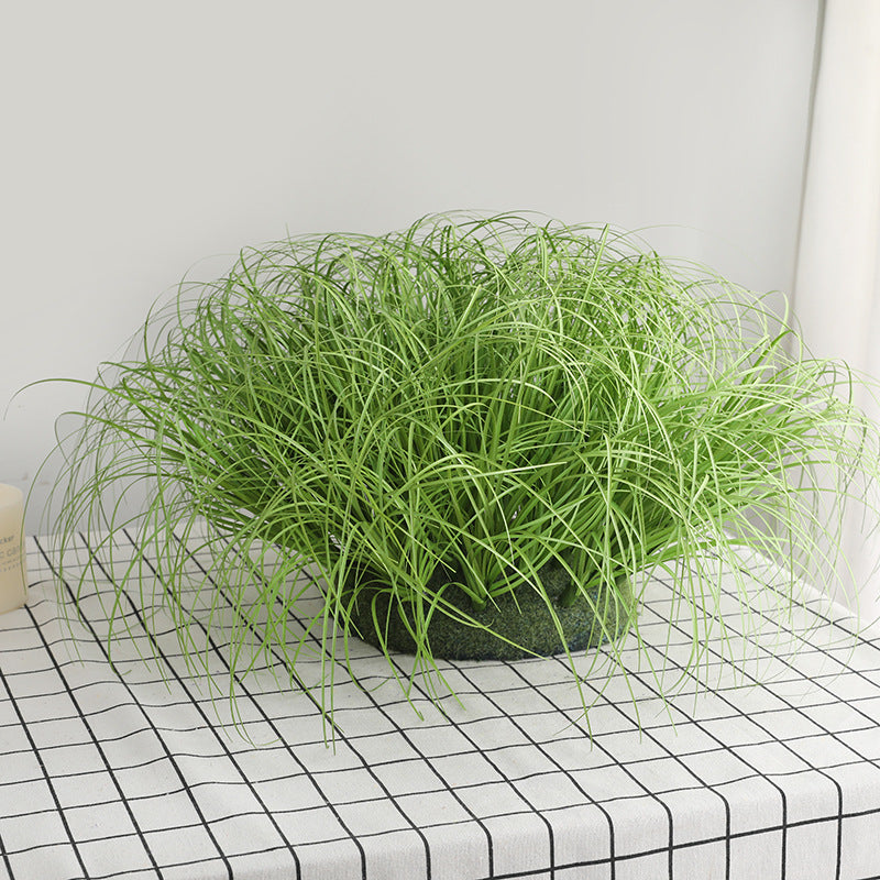 10 Pcs 16 Inch Artificial Grass Bushes Bulk Silk Green Plants