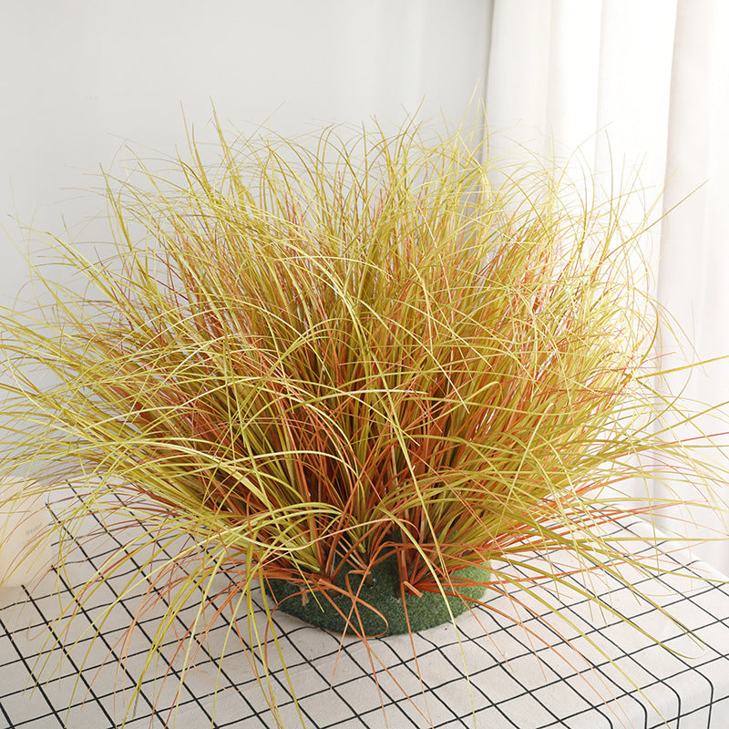 10 Pcs 16 Inch Artificial Grass Bushes Bulk Silk Green Plants