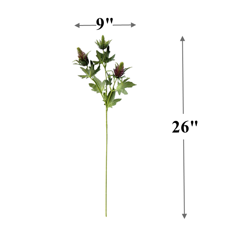 26 Inch Eryngium Artificial Flowers Real Touch Bulk Quantity