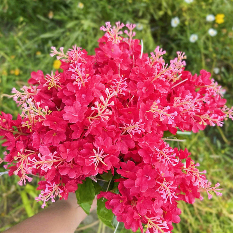 8 Pcs Artificial Hyacinth Bush Flowers UV Resistant Outdoor Silk Plants Bulk