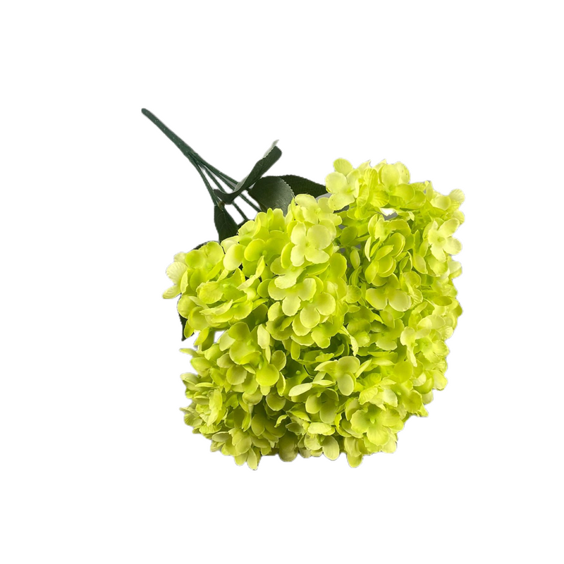 14 Inch Artificial Silk Hydrangea Bush, 5 Pcs, 14 Colors, 19 Inches Tall